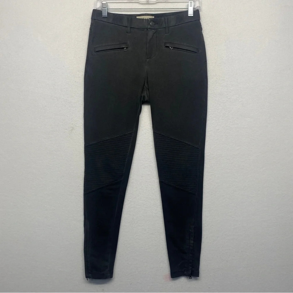 Marrakech‎ Faded Moto Pants Stretchy Black 26 Low Rise
